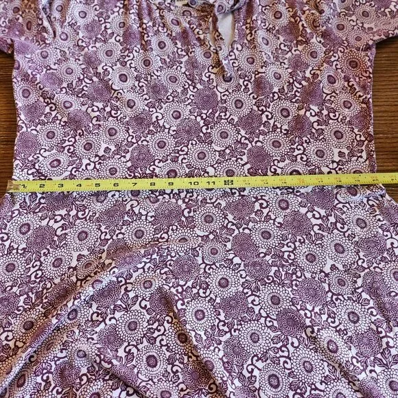 Effie's Heart Purple Patterned Midi Dress - Picture 9 of 11